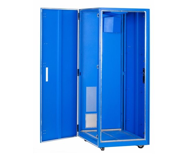 Powder coated sheet metal cabinet enclosure
