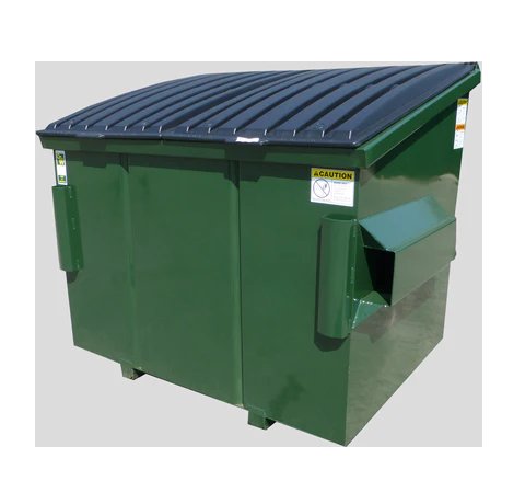 Front load waste management container