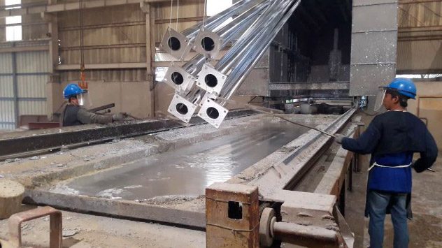 Hot-dip galvanization process