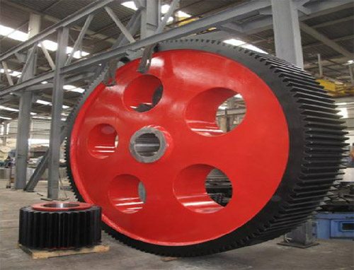 Industrial gear on transport truck