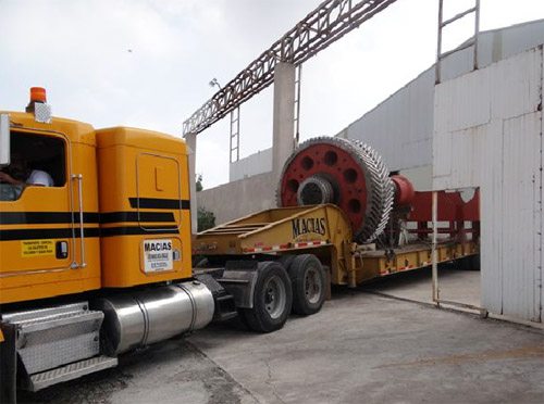 Large steel gear shaft