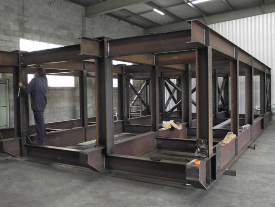 Heavy steel structure fabrication