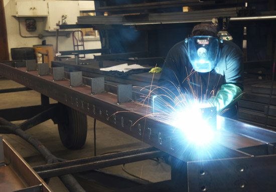 Large steel structure fabrication