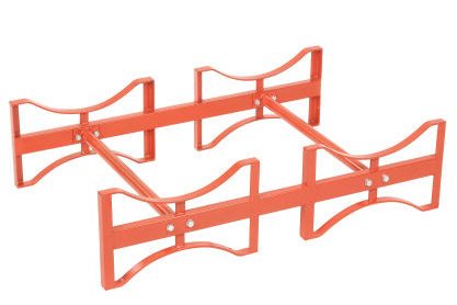 Custom steel drum rack